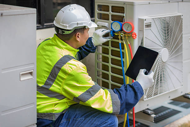 Professional Hvac technician working in Midway, PA